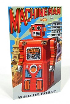 Machine Man Robot Tin Sign Gang of 5